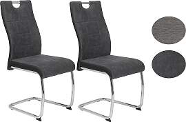 Schwingstuhl Alina S Anthrazit 2er-Set