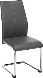 Schwingstuhl Eni in Grau Lederlook