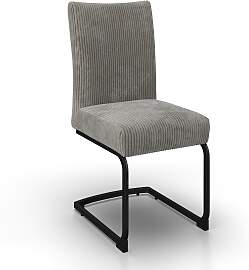 Schwingstuhl Nelia Grau Cord Gepolstert