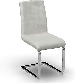 Schwingstuhl Nubia Creme Bouclé Gepolstert