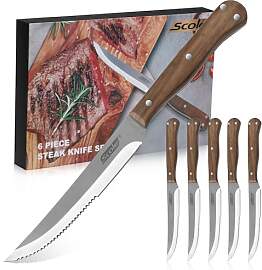 SCOLE® Steakmesser Set 6-teilig, Küchen