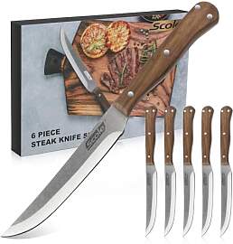 SCOLE® Steakmesser Set 6-teilig, Küchen