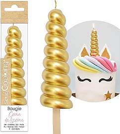 ScrapCooking - XXL Einhorn Horn Kerze - Einhorn