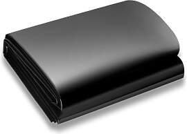 SDLDEER Teichfolie, Teichfolie 3x4m, Schwarz HDPE