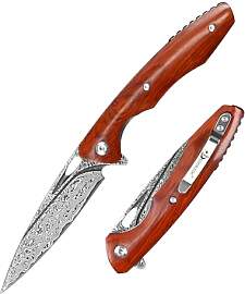 SDOKEDC Damast Taschenmesser mit Clip,