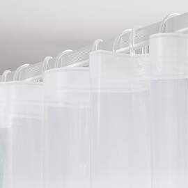 Sealskin Clear Duschvorhang, Badezimmervorhang aus 