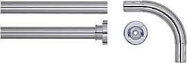 Sealskin Winkel Duschvorhangstange, Aluminium,