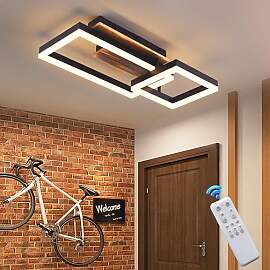 SEATAIN LED Deckenleuchte Holz dimmbar, Massivholz 