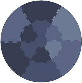 Sebra Spielmatte Rund Schaumstoff Blau  von Sebra