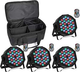 SEBRUANC 4PCS Wiederaufladbar LED Par mit Par