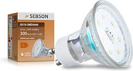 SEBSON Lampe GU10 LED warmweiß 3,5W, ersetzt 35W