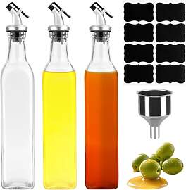 sebudion Ölflaschen,3Pcs 500ml Olivenöl und