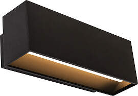Segment Up und Down Wandleuchte Schwarz Mittel