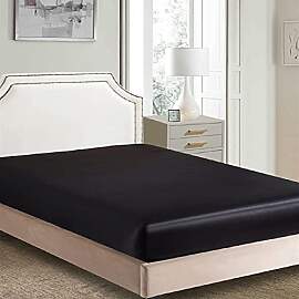 Seidiges Satin-Spannbetttuch nur - Klassische