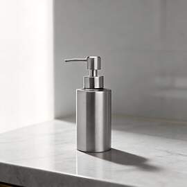 Seifenspender aus Edelstahl Silber Matt 250 ml,