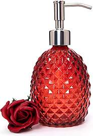 Seifenspender aus Glas mit Pumpe, 340 ml klare