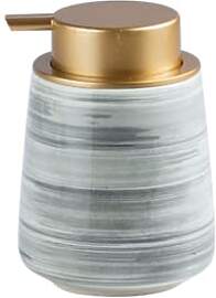 Seifenspender aus Keramik mit Marmormuster, 411 ml 