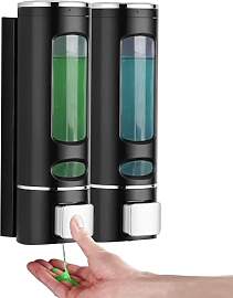 Seifenspender Wand, 2 * 400ML Shampoo Spender für 