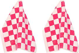 Seiftuch PAD "CHESS, 30x30 cm", pink,