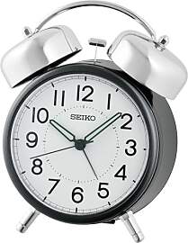 Seiko Clocks Wecker schwarz metallic