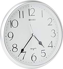 Seiko Wanduhr silber Kunststoff QXA747S