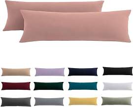 Seitenschläferkissen Bezug 40x145 2er Set - Rosa