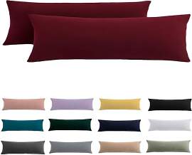 Seitenschläferkissen Bezug 40x145 2er Set - Rote