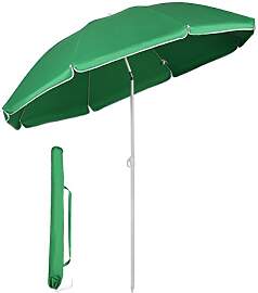 Sekey 160 cm Sonnenschirm Strand mit Schutzhülle