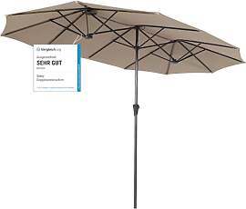 Sekey 220 × 400 cm Doppelsonnenschirm mit kurbel| 