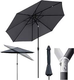 Sekey® 300 cm Sonnenschirm Aluminum Marktschirm