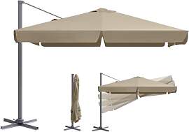 Sekey Alu Sonnenschirm Ampelschirm 300 cm x 300
