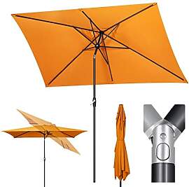 Sekey Aluminum Sonnenschirm mit Kurbel und