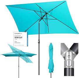Sekey Aluminum Sonnenschirm mit Kurbel und