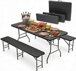 Sekey Bierzeltgarnitur Klappbar Kunststoff | Tisch 