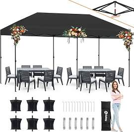 Sekey One-Touch Pop Up Pavillon 3x6, Partyzelt