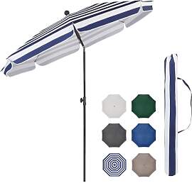 Sekey Sonnenschirm Balkon 200cm mit Schutzhülle