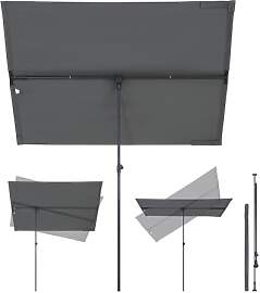 Sekey Sonnenschirm Rechteckig, 130x180 cm