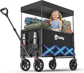 Sekey XXL Bollerwagen Faltbar Kinder 150L 150KG,