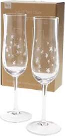 Sektglas Rex London Etched star (x2)