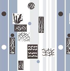 Selbstklebende Tapete Blau Streifen, 44 x 500 cm