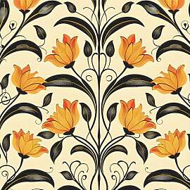Selbstklebende Tapete mit Blumenmuster, 44 x 600