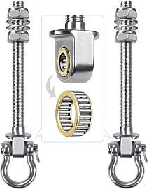 SELEWARE Set of 2 Deckenhaken Schwerlast