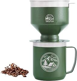 SELFLA Edelstahl-Kaffeetropfer-Set,
