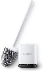 Sellemer Klobürste Silikon, Wand/Fuß Montierte