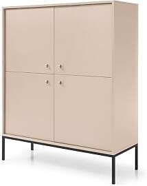 Selsey Monne Highboard Hochkommode, Beige im
