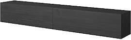 Selsey TV Schrank Bisira, 200 cm, Esche Schwarz