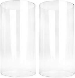 Sendez 2 x Glaszylinder ohne Boden H:20cm Ø10cm