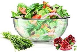 Sendez Große Salatschale 3L, Ø27 cm