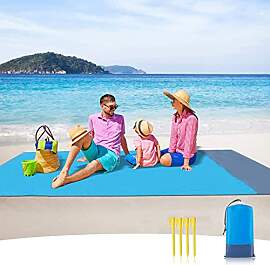 Sendowtek Stranddecke Picknickdecke 210x200 cm