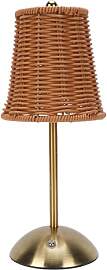 SENECESLI Boho-Rattan-Tischlampe, Kabellose